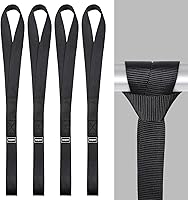 Vista 26 de Ayaport Correas de amarre con hebilla de leva de 6 pies y 2200 libras de resistencia a la rotura con ganchos en S para motocicleta, kayak