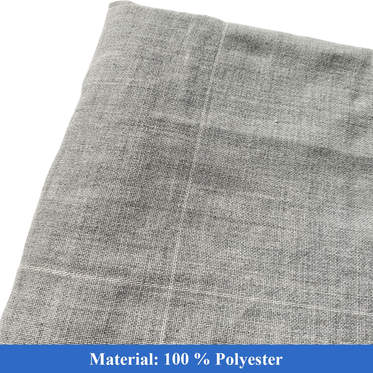 Grauer Polyester-Tufting-Stoff mit Weißem Gitter (220×220CM) | Geeignet für Teppichherstellung, Widersteht Tufting-Druck, Dehnt Sich Gleichmäßig