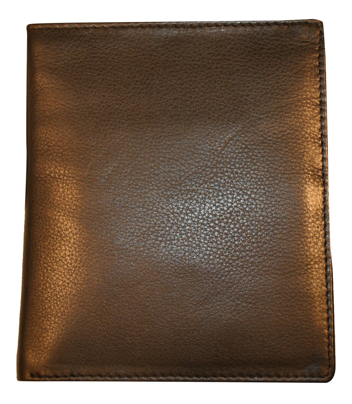 Budd Leather Calf Men's 10 Credit Card Hipster Wallet, Black (120018-1)