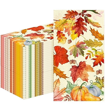 秋季感恩节印花一次性餐巾纸客用手巾宴会装饰