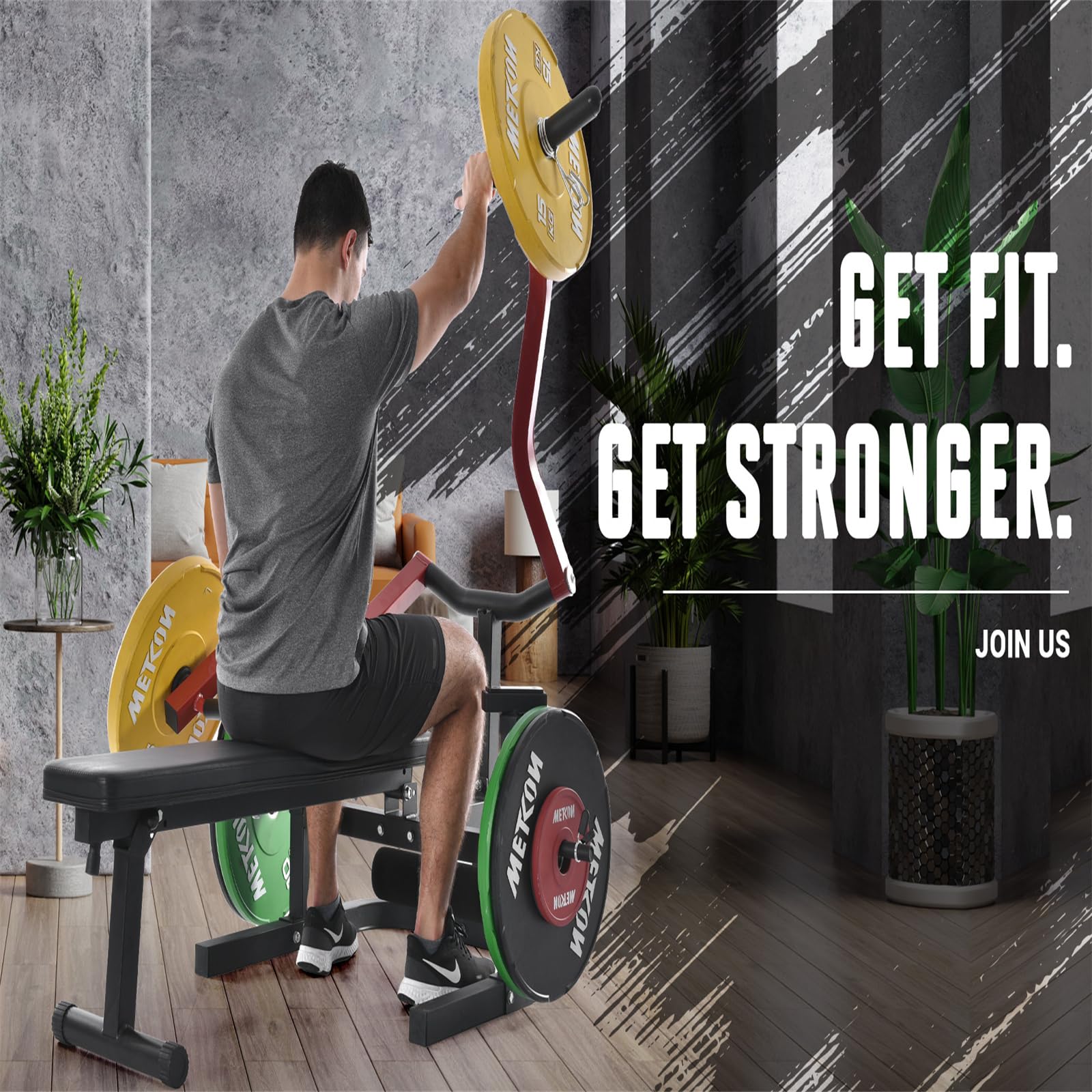 Squat Rack Multi-Functional Power Cage with LAT Pulldown Pulley System, 1400 lb Capacity Power Rack for Home and Garage Gyms (Red?1?)