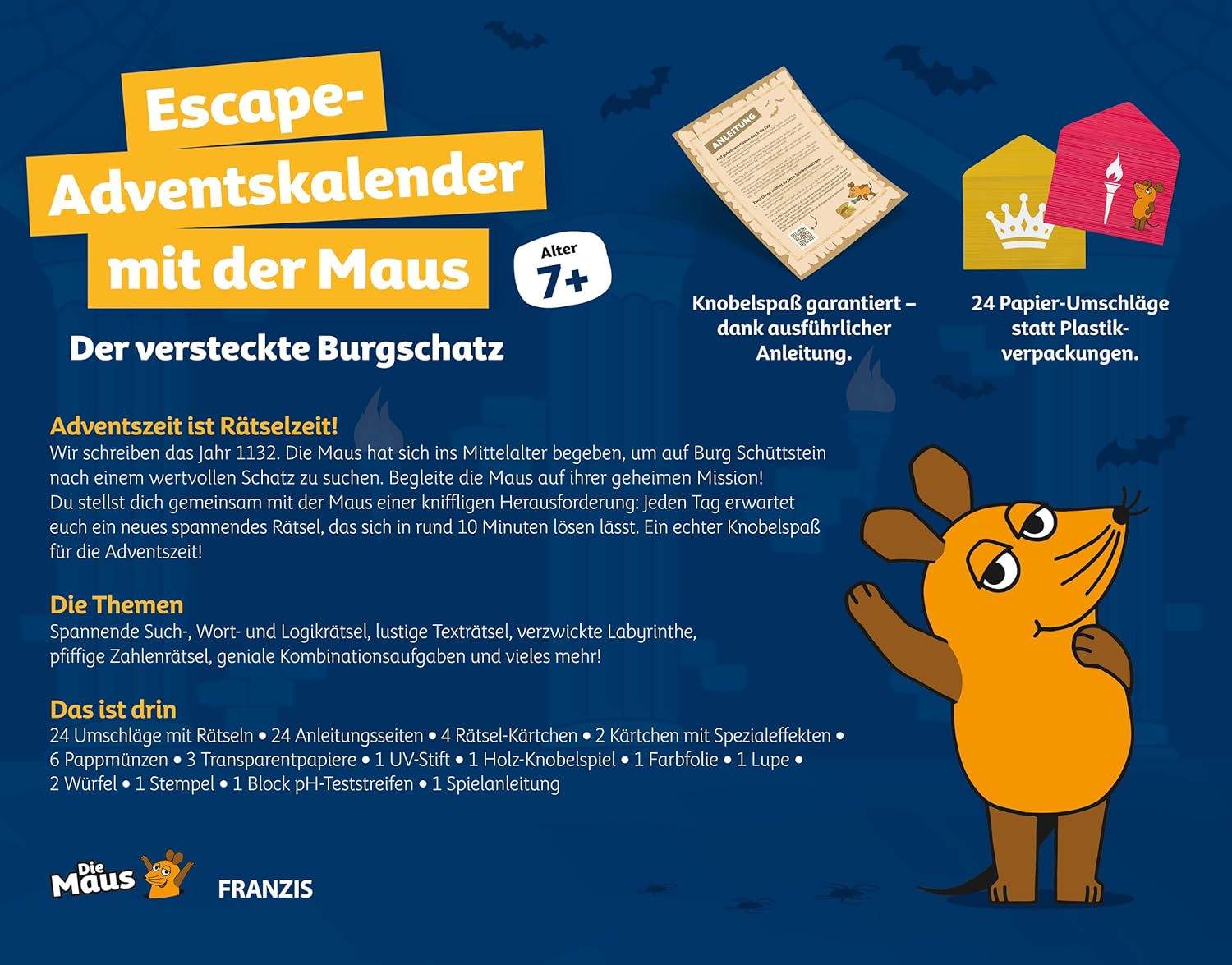 Escape Advent Calendar with the Mouse, The Hidden Castle Treasure (Book Retail Edition)