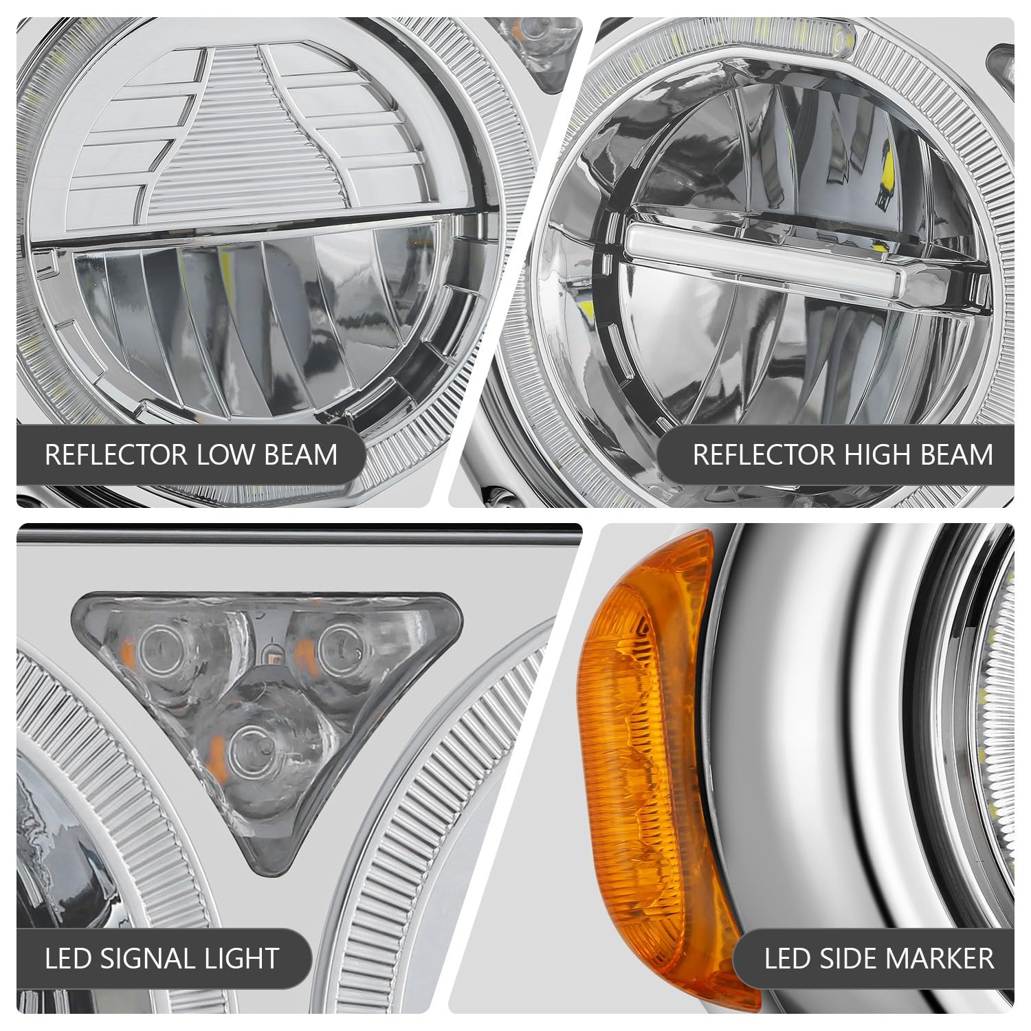Amazon.com: DNA MOTORING Chrome Turn Signal Projector