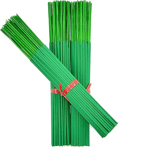 Miniatura 2 de 1000 varitas de incienso sin perfume (verde) de 11 pulgadas, 100% natural de joss y bambú de 11 pulgadas en blanco punk, para hacer incienso de