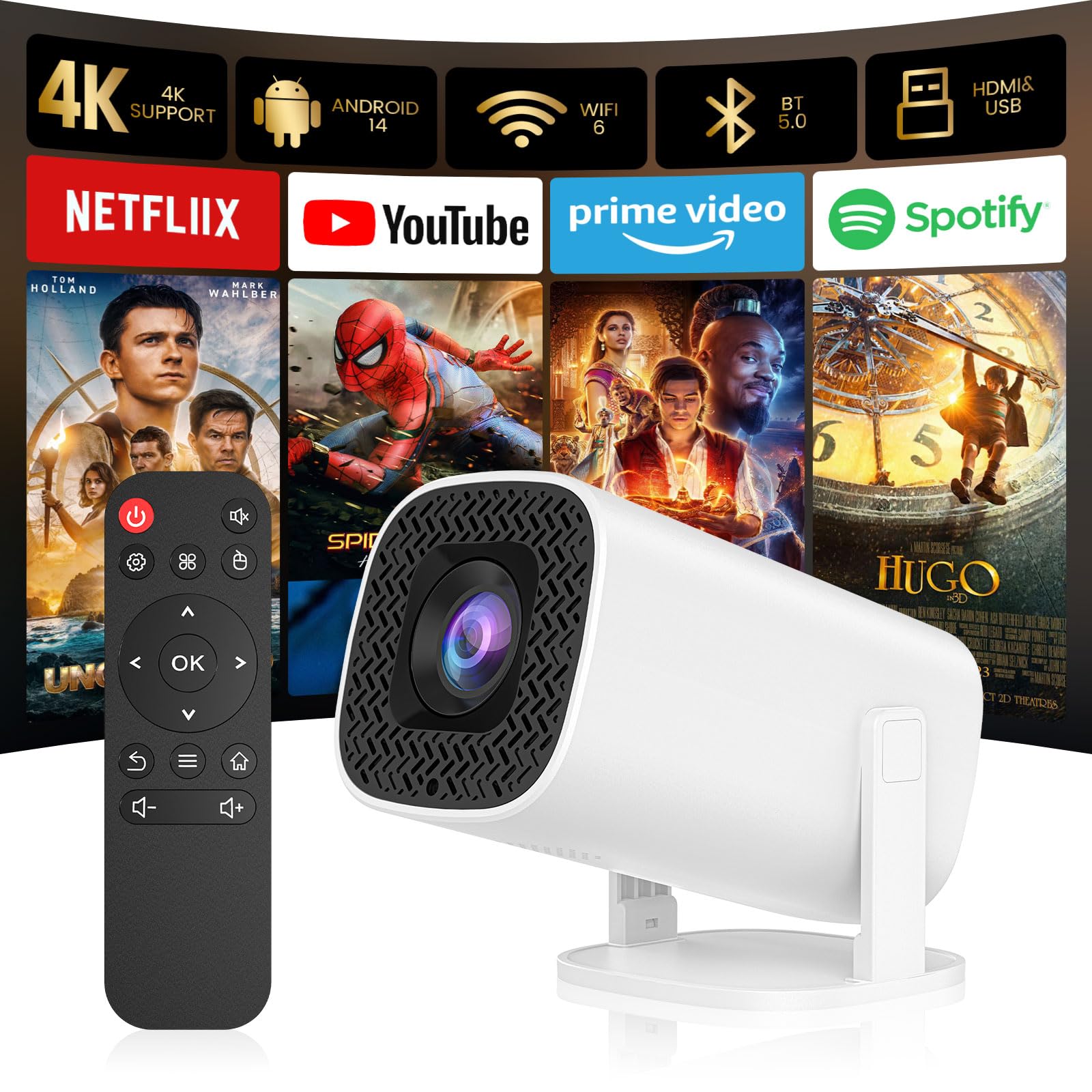 Osikem Mini Projector with Bluetooth