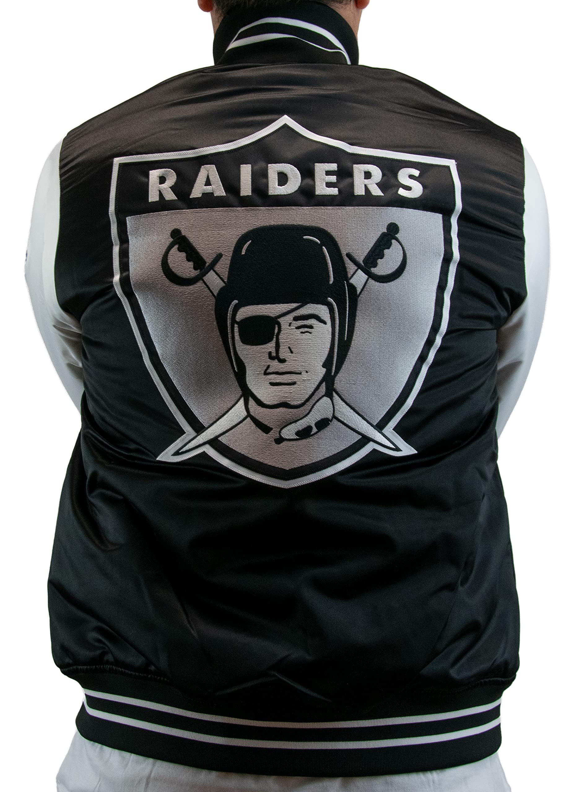 Mitchell & Ness NFL Team Origins Varsity - Chaqueta de satén
