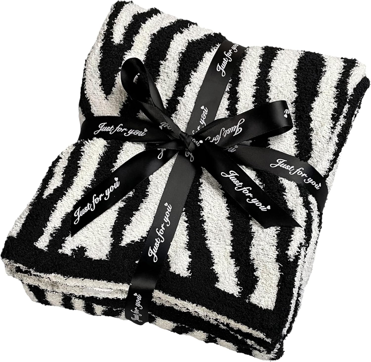 Super Soft Plush Zebra Pattern Throw Blanket 50x60 Inch