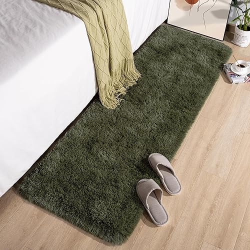 Miniatura 9 de Przemy Alfombra de área azul marino para dormitorio, 4 x 6 pies, esponjosa, peluda, alfombra súper suave y mullida para habitación de niños,