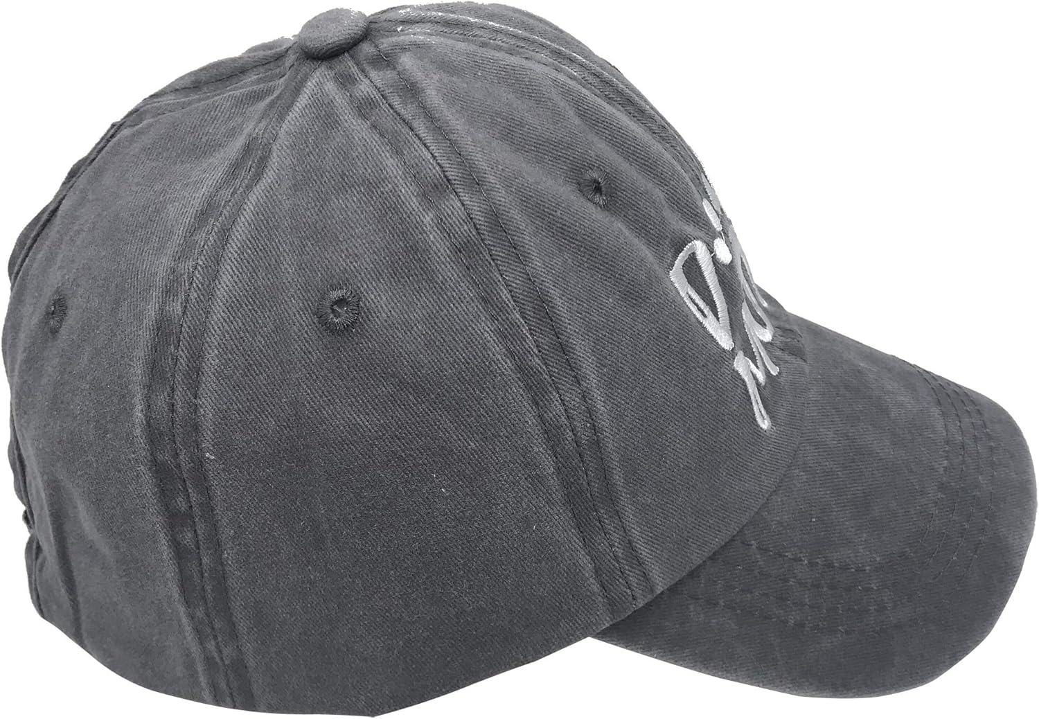 Dog Mom Ponytail Baseball Cap Messy Bun Vintage Washed Distressed Twill Plain Hat for Women - Image 4