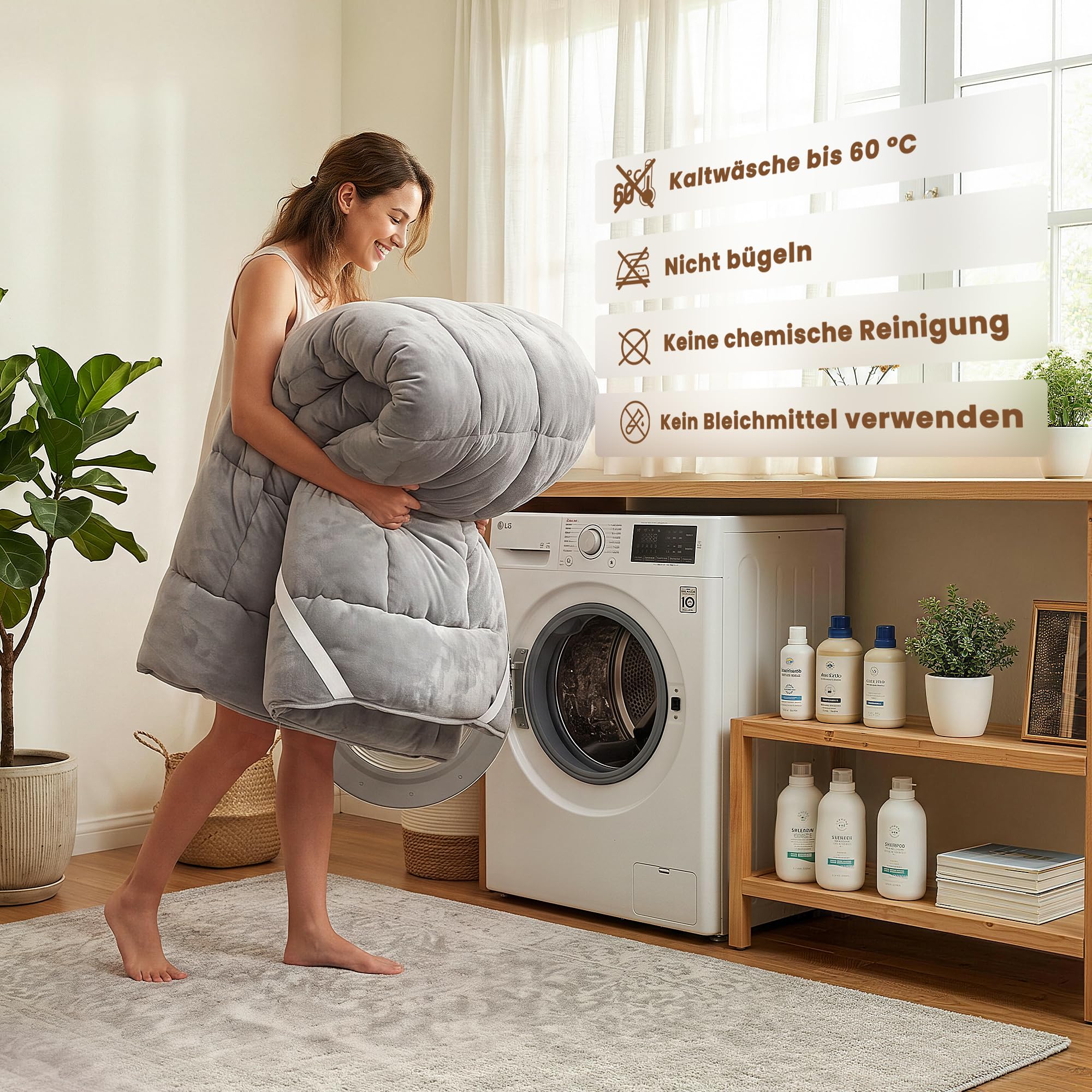 wowttrelax Matratzenauflage 140x200 cm, Stärke 8 cm | Hoch atmungsaktiv, ohne lästigen Wärmestau Ergonomische Druckverteilung für spannungsfreien Schlaf