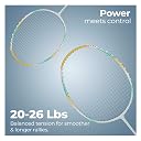 Lifelong Badminton Rackets Set of 2 | 87g Carbon Shaft Lightweight Badminton Racket | Badminton Racquet Racket Set with Badminton Bag | Beginner & Intermediate Badminton Combo for Family gallery image