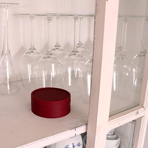 Miniatura 7 de Barvivo Juego de 8 posavasos para bebidas, protección de mesa para cualquier tipo de mesa, madera, granito, vidrio, esteatita, mármol, piedra, mesas