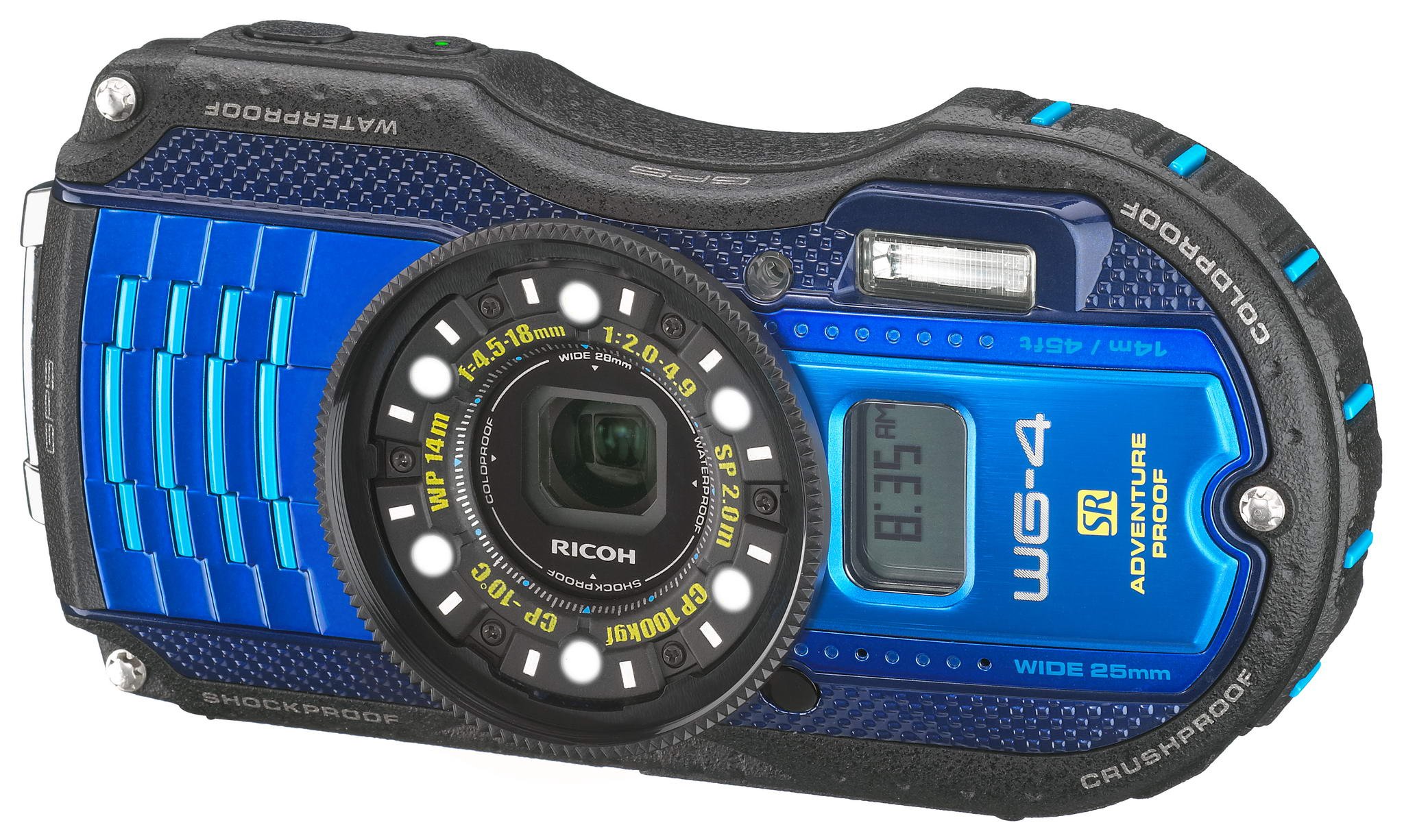 Amazon | RICOH 防水デジタルカメラ RICOH WG-4GPS ブルー 防水14m耐 