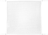 M-D Building Products 14182 Adjustable Door Grille for 30-36" Doors - Easy Install, Pet/Child Protection, Durable White Screen Door Hardware