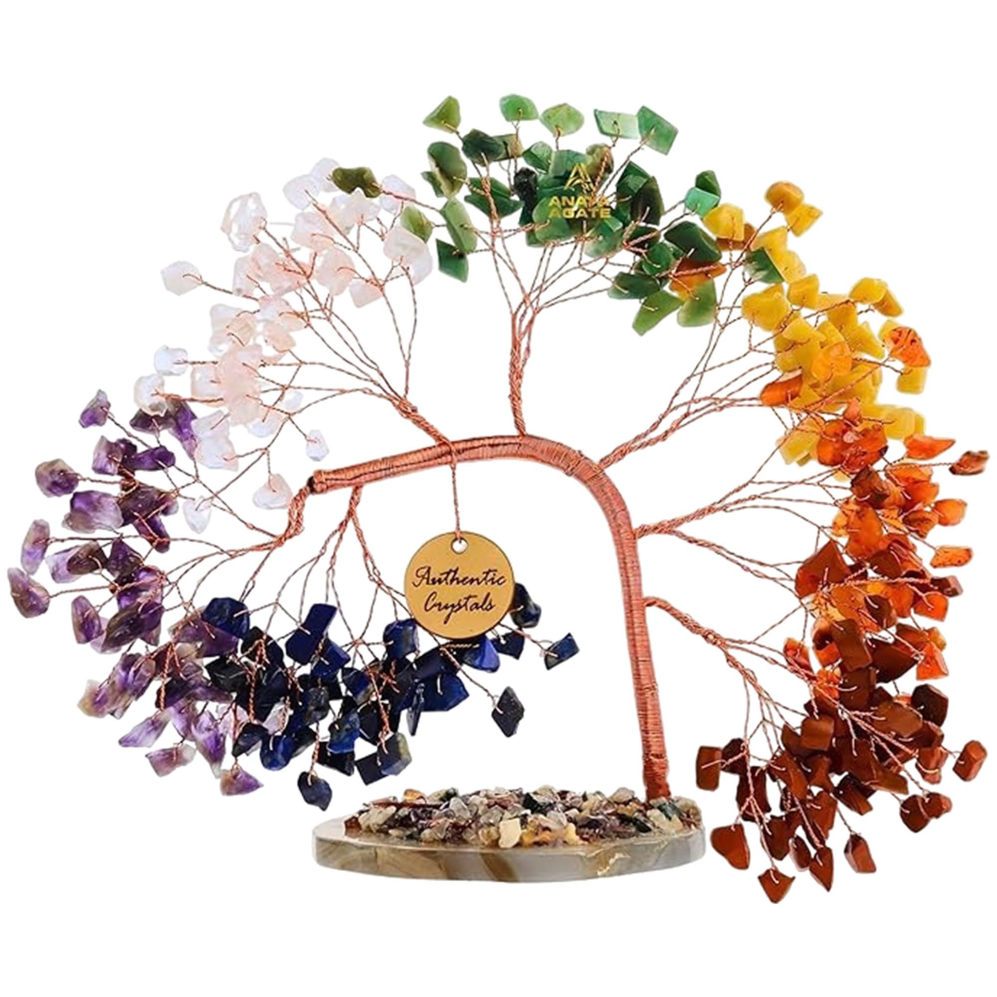 ANAYA AGATE 7 Chakra Crystal Tree