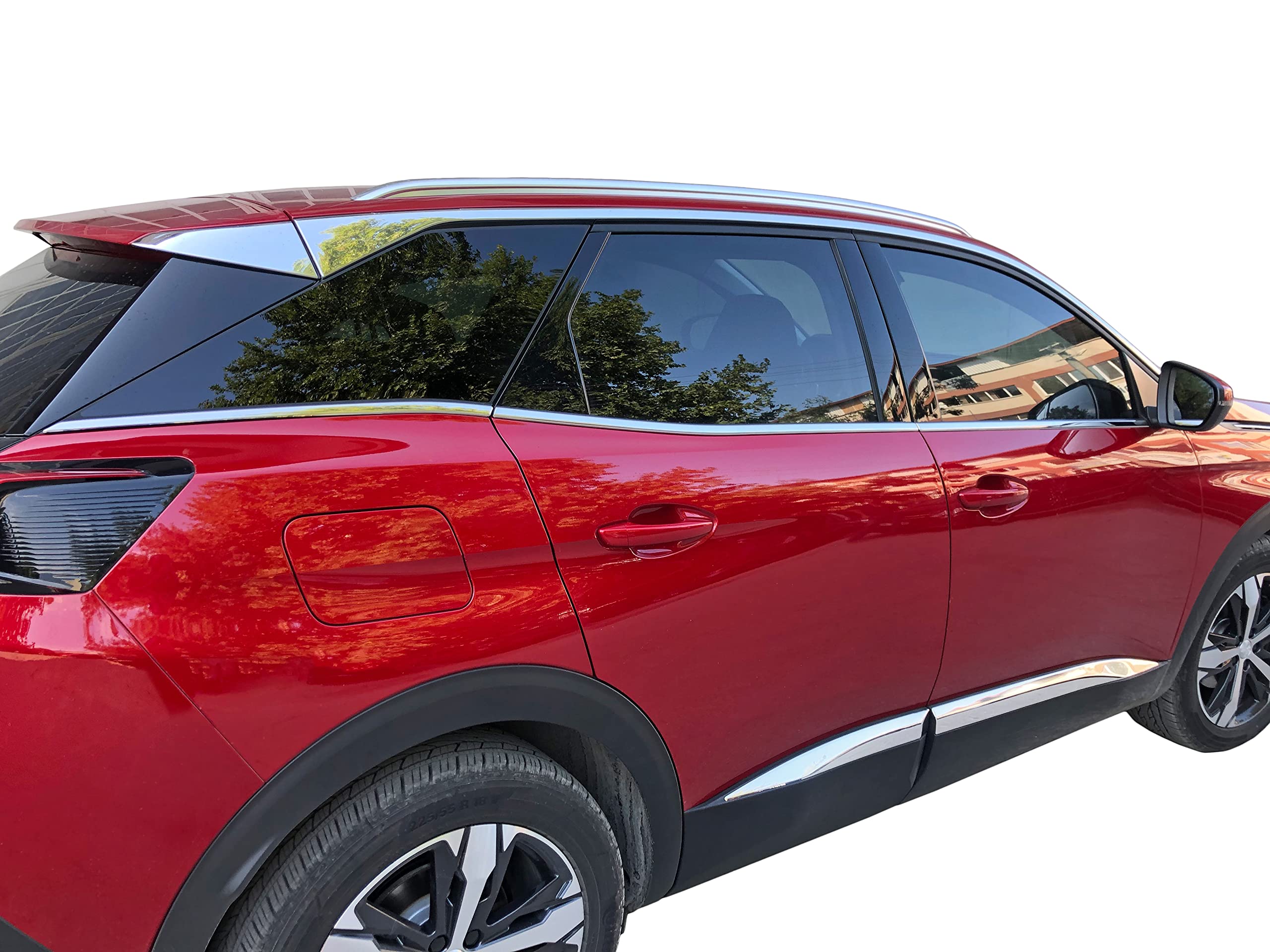 Recambo Chromowane listwy drzwiowe ze stali nierdzewnej pasuj?ce do Peugeot 3008 II | od 2016 | 4-cz??ciowy zestaw listew ozdobnych