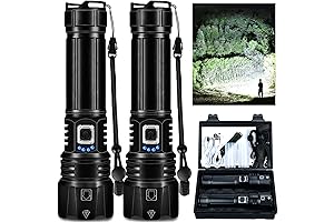 Rechargeable LED Flashlights High Lumens 2 Pack, EliteTechFlashlight 990,000 Lumen Super Bright Flashlight