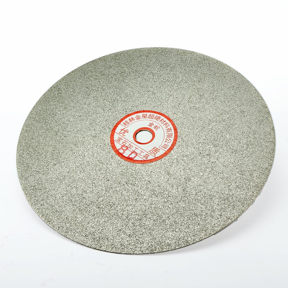 sourcing map 200mm 8 pouces grain 80 revêtement Diamant Plat tour roue Disque Disque ponçage meulage