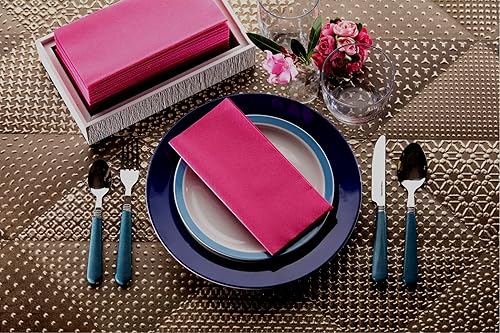 Vista 20 de Servilletas de papel azules Tela desechable de lino como servilletas de cena Toallas de mano Toallas de mano Servilletas de papel suaves