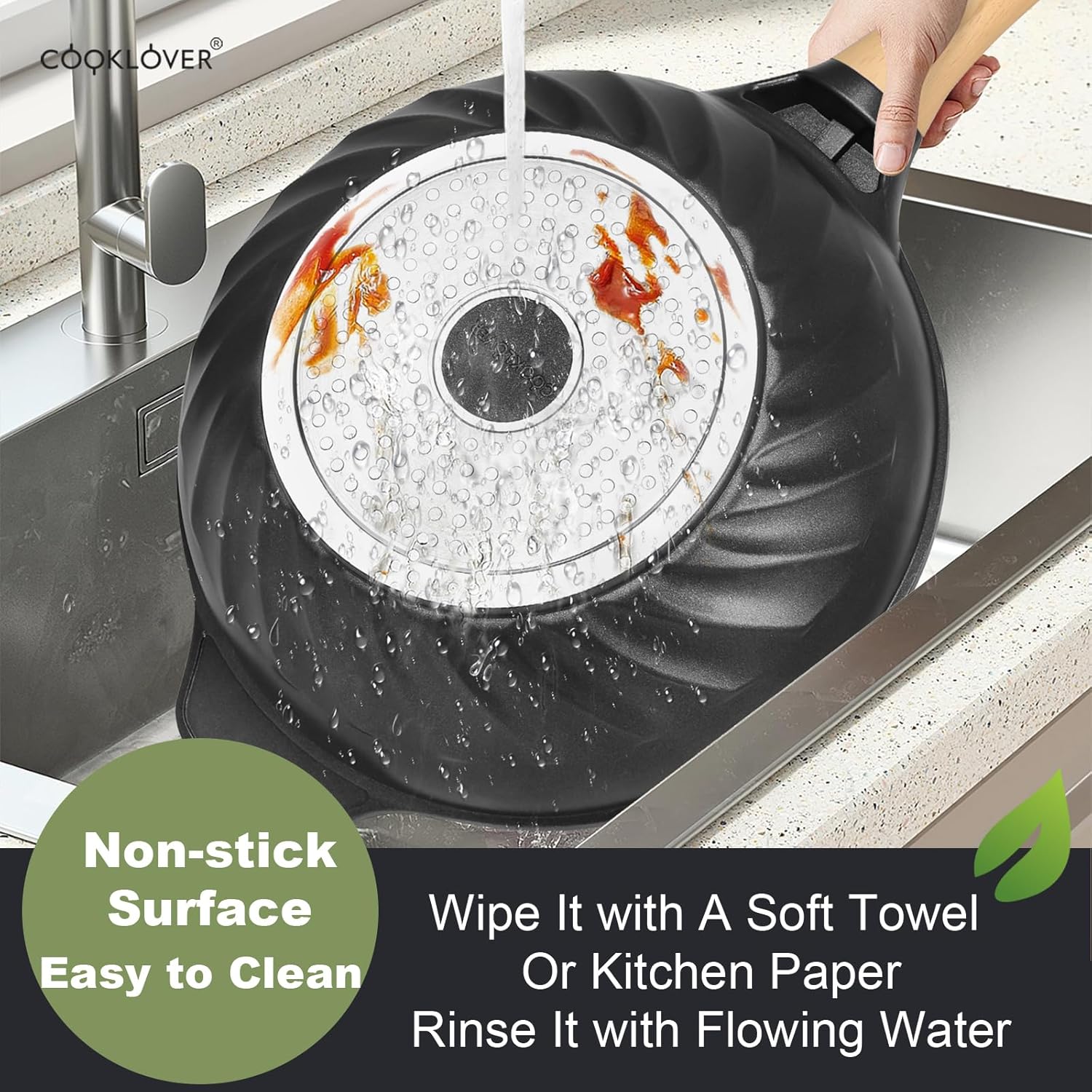 Easy Cleaning of a Non-Stick Wok