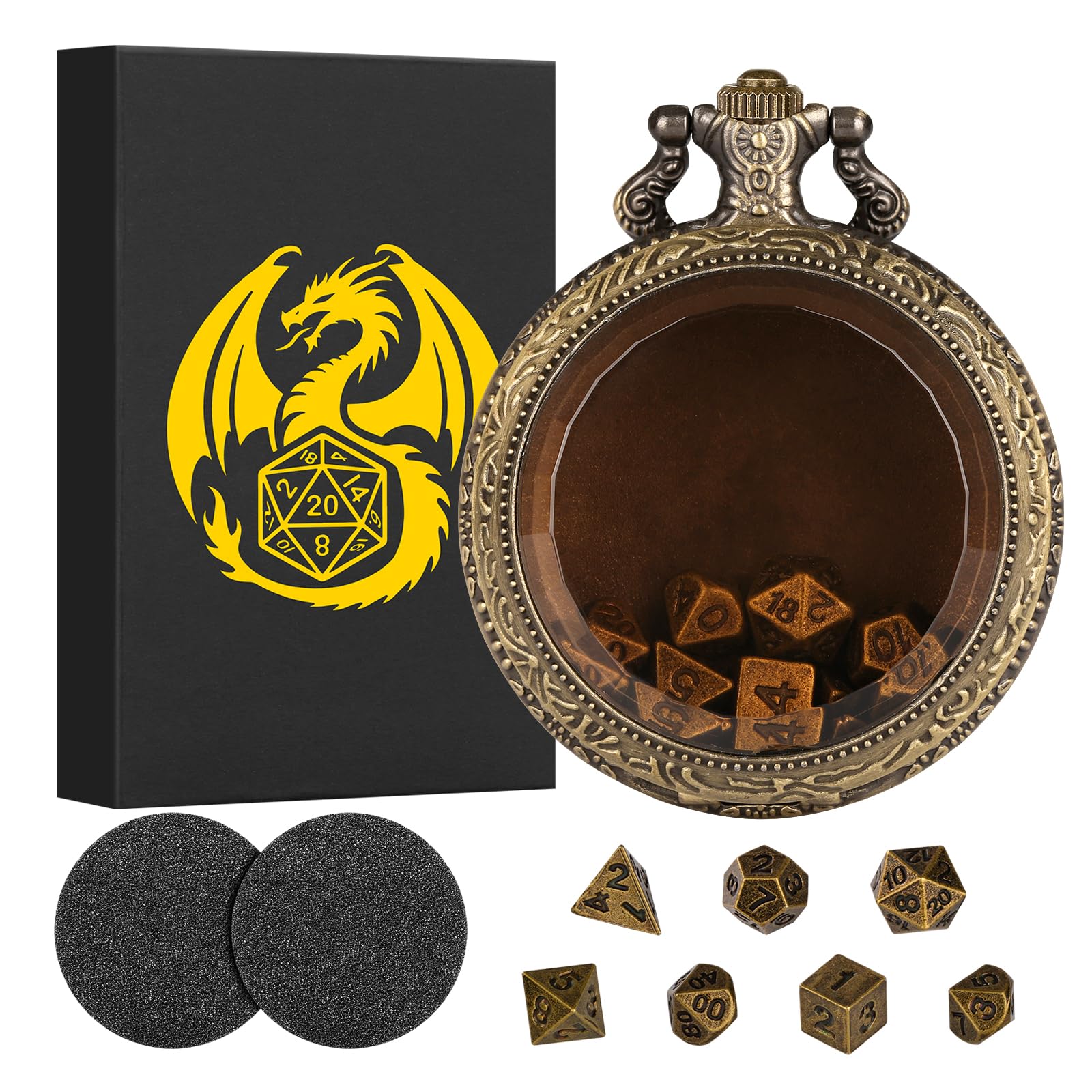 Dés Donjons Dragons Mignons 7 Pièces Cusdie DND Lot De 7 Dés Polyédriques Faits à La Main à