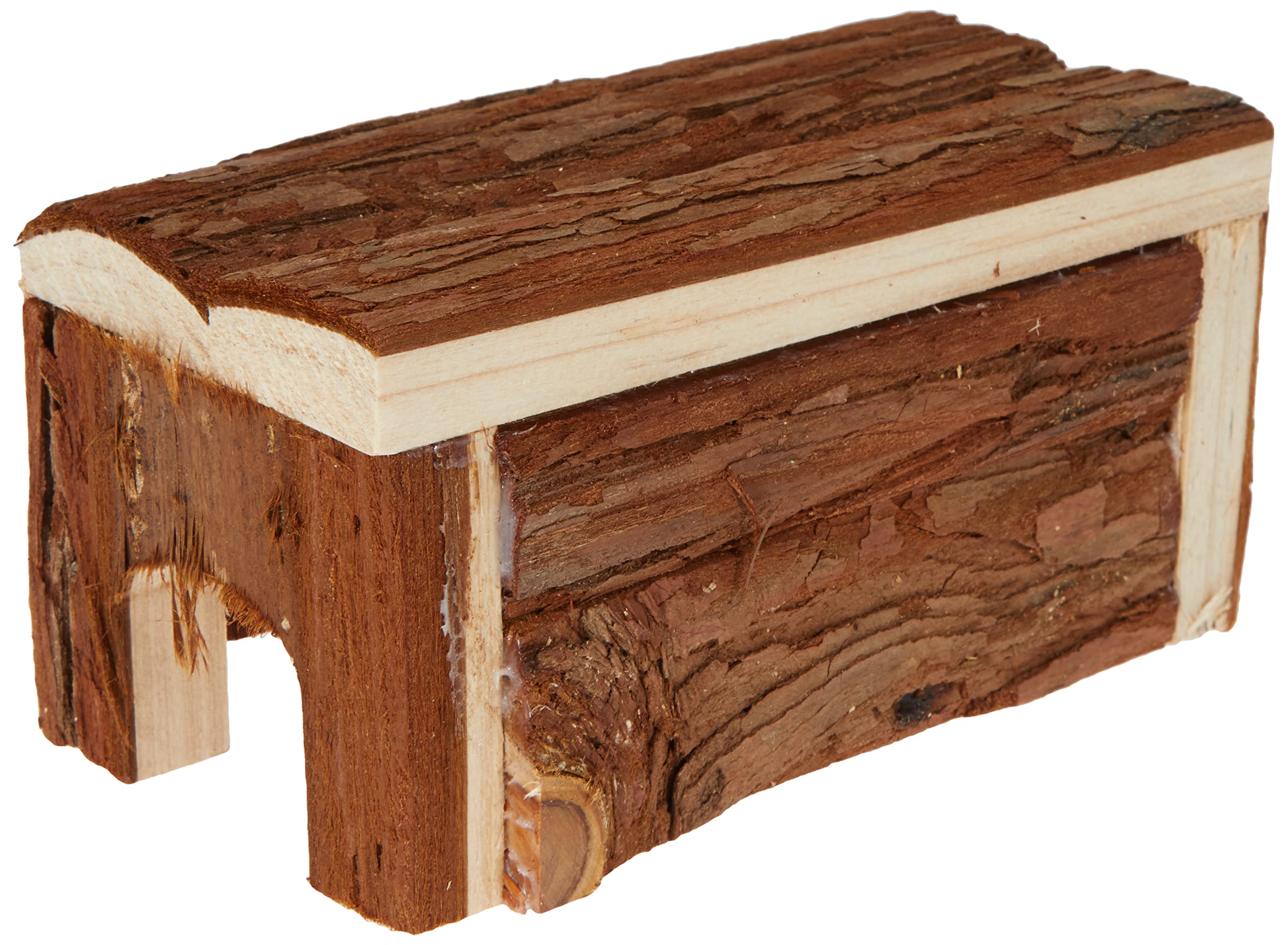 Trixie 4011905061733 Domek dla Gryzoni, 14 x 7 x 14 cm, Naturalny