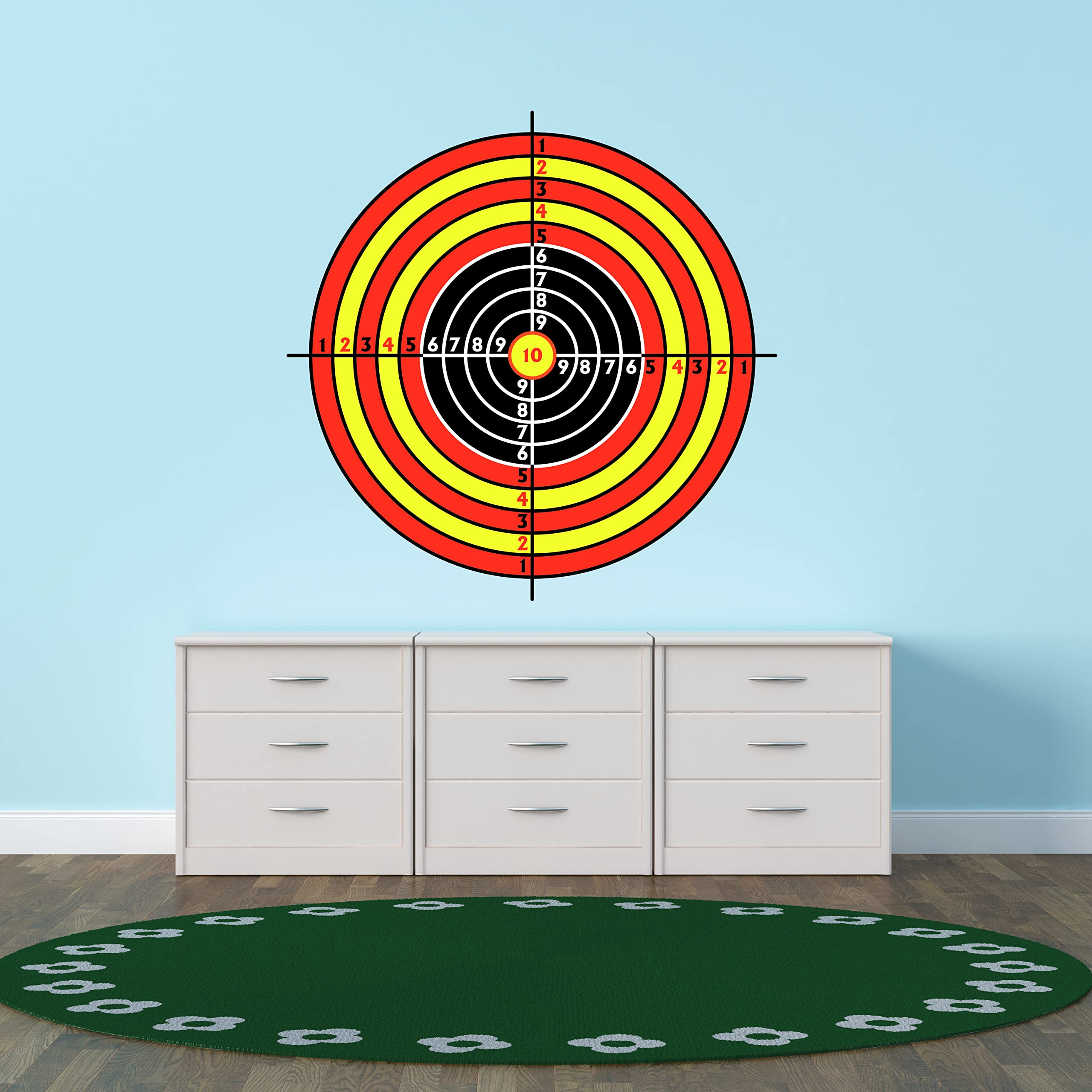Target Sticker Decor Target Kids Wall Decals Shooting Practice Target Wall Decal Art