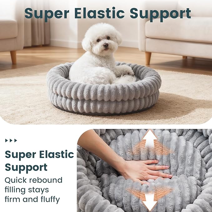 Cama Redonda para Perros Pequeños 20x20 Pulgadas Lavable miniatura 8