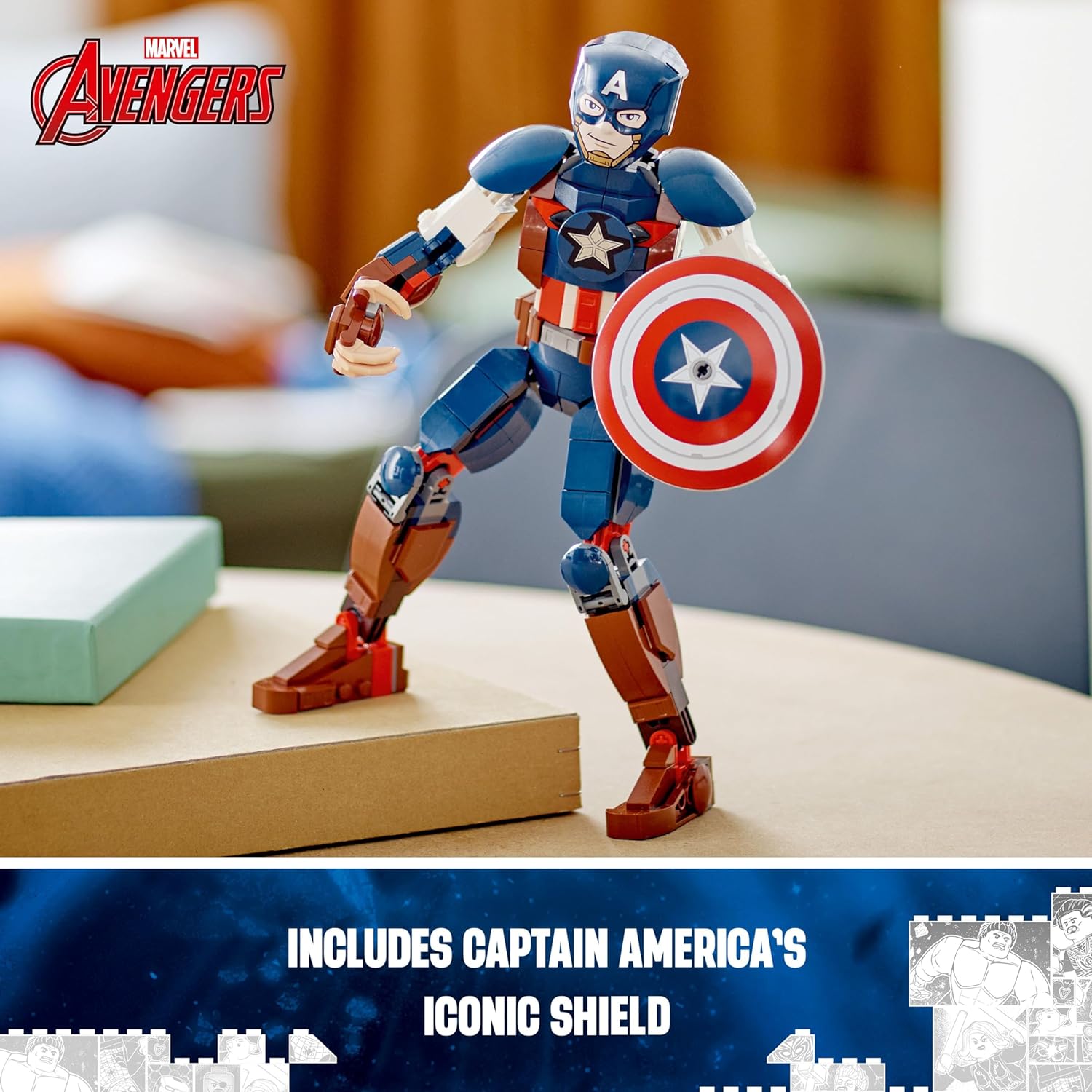 Captain America Construction Figure