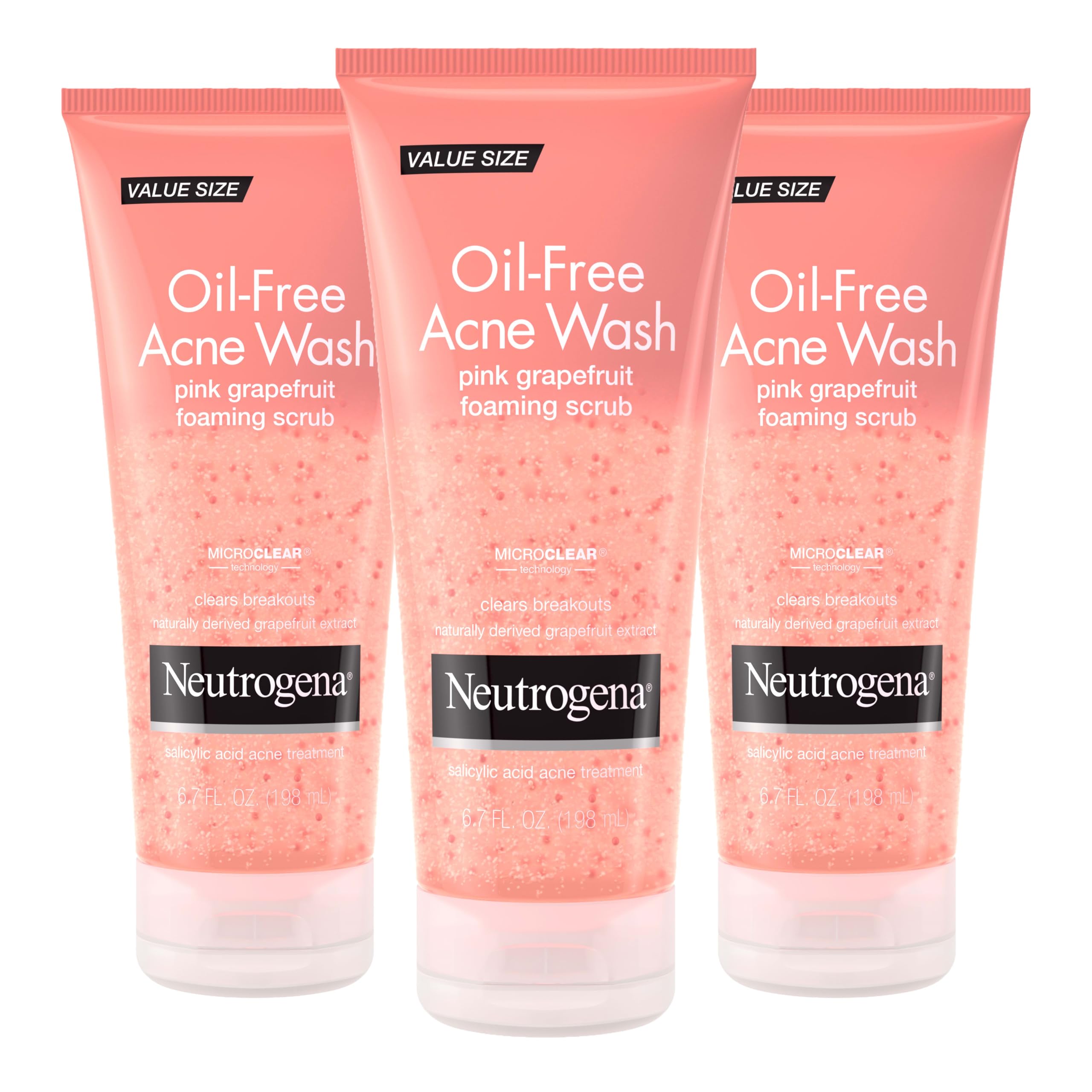 

                                                    Neutrogena Oil-Free Acne Face Wash Pink Grapefruit