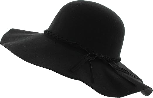 Milani Women's Wide Brim Sun Hat (Black 