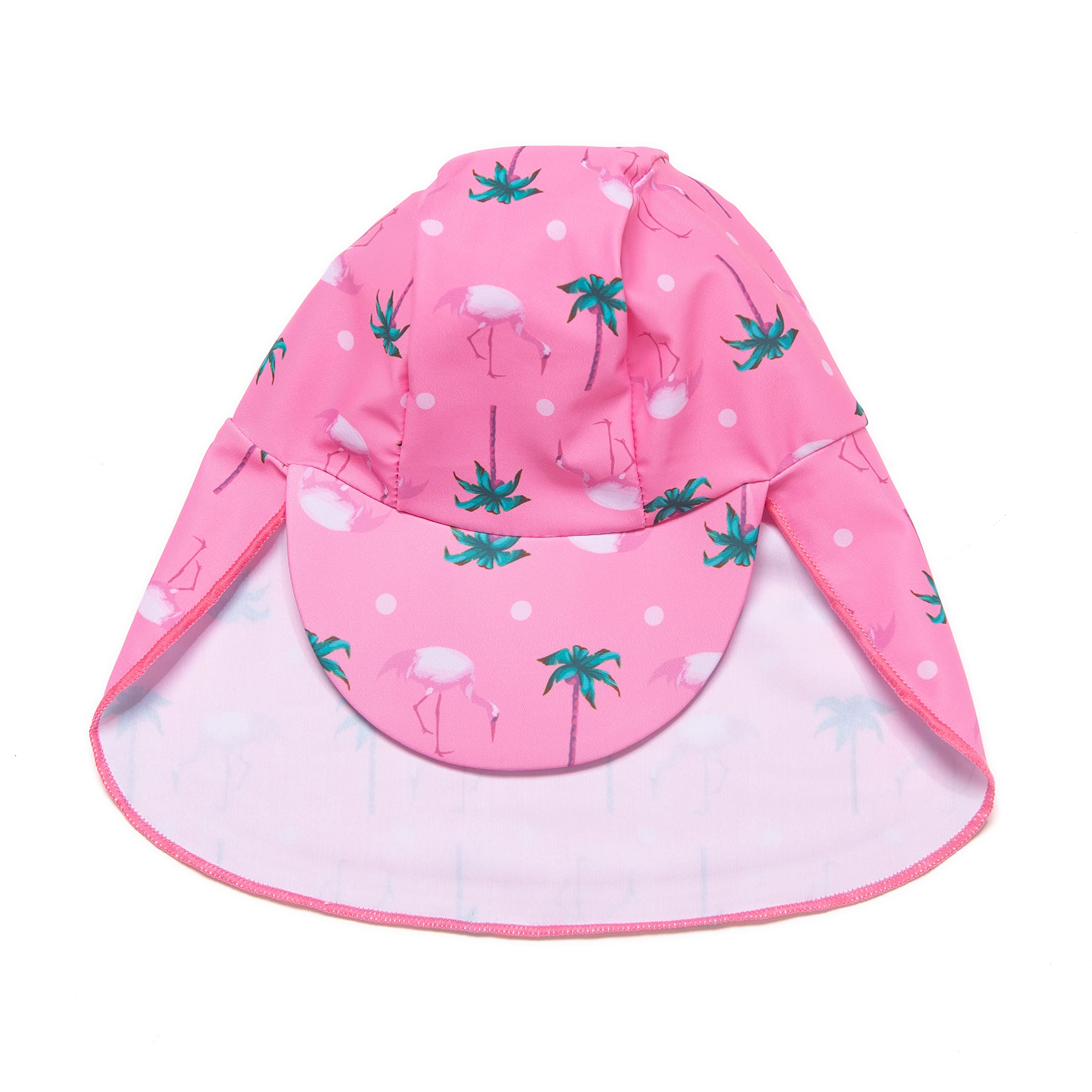 BONVERANO Costume intero da bambina UPF 50+, protezione solare a lunghezza intera, con cerniera e cappellino parasole.