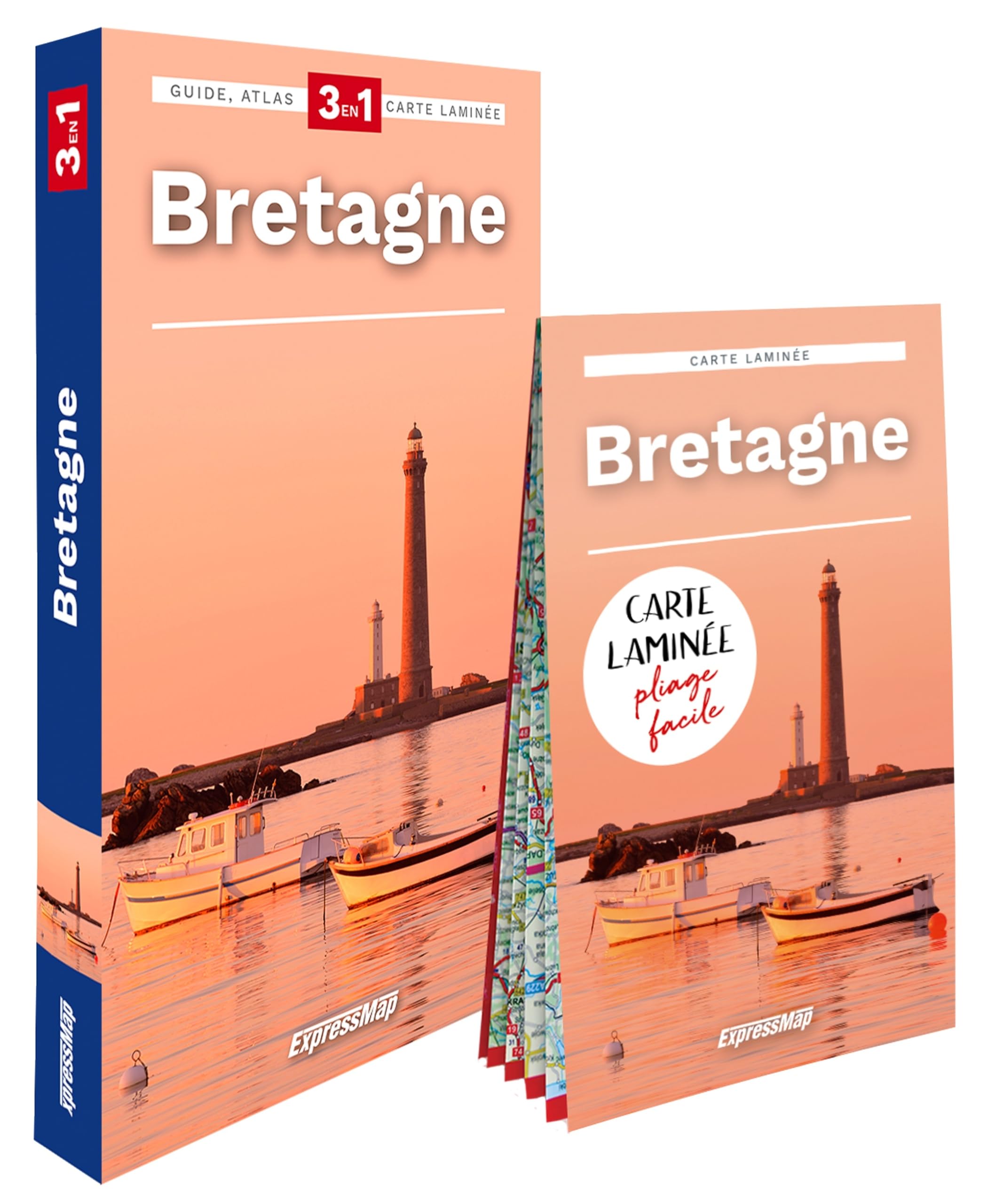 Bretagne (guide 3en1): Guide + Atlas + Carte