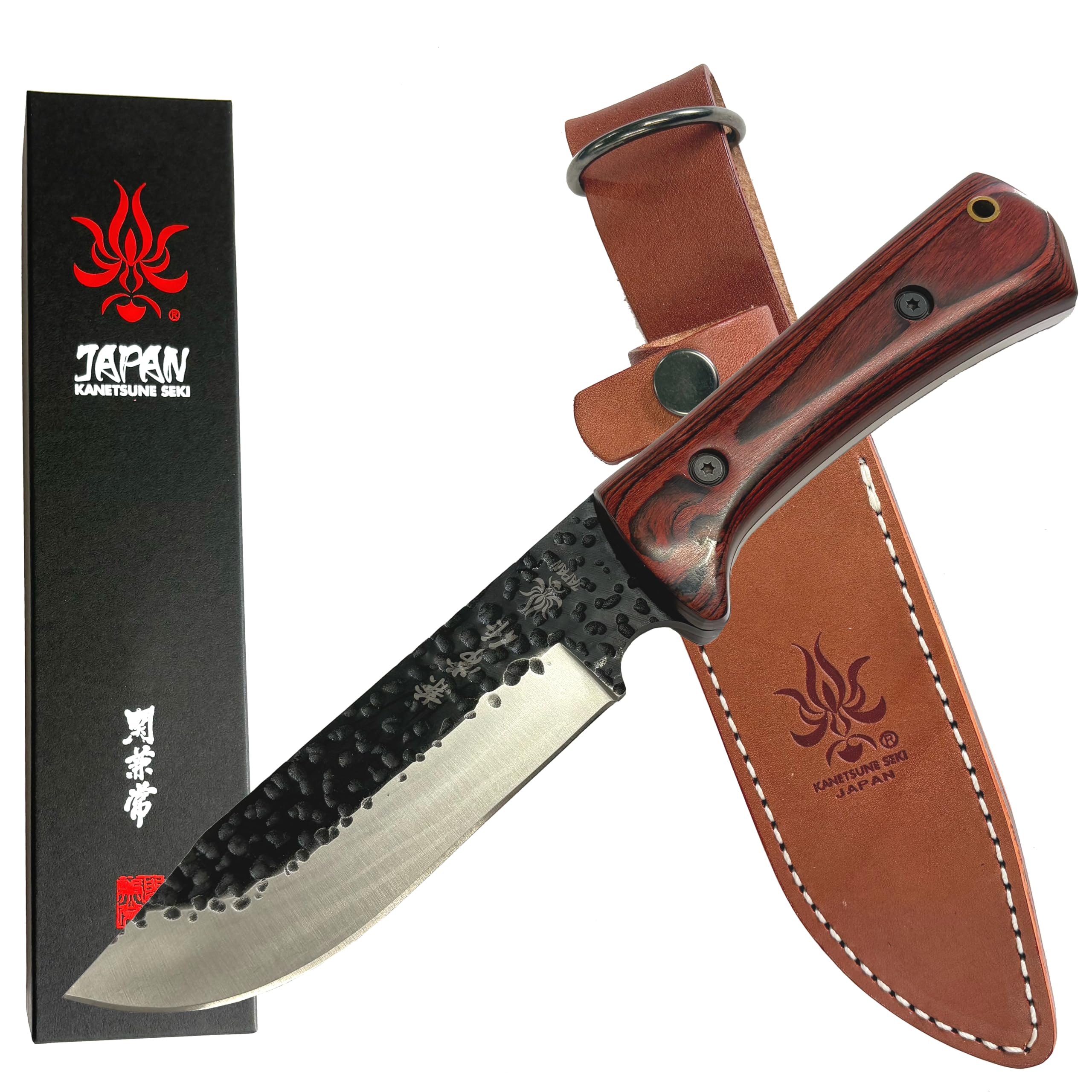 Amazon.co.jp: 関兼常作 炎友刀 120 ドロップポイント 5mm厚 サビに