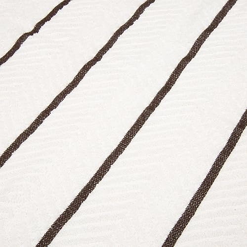 Miniatura 6 de Lavish Home Juego de 8 toallas de cocina de algodón peinado, absorbentes con tejido de cheurón, paños de lavado para limpieza y secado (multicolor)