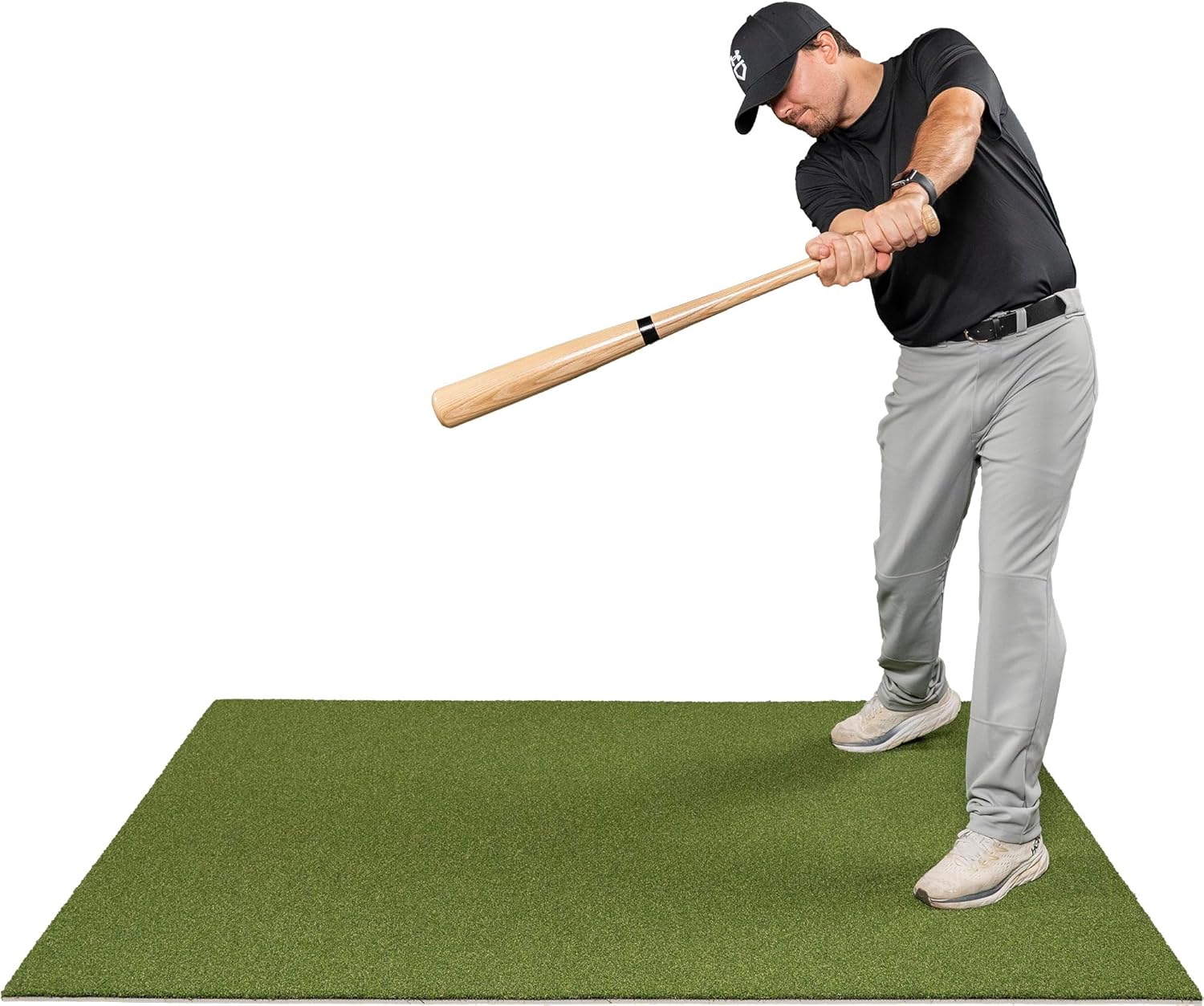 All Turf Mats® Batting Cage Turf Baseball/Softball Batting Swing Hitting Practice Mat Swing Aid
