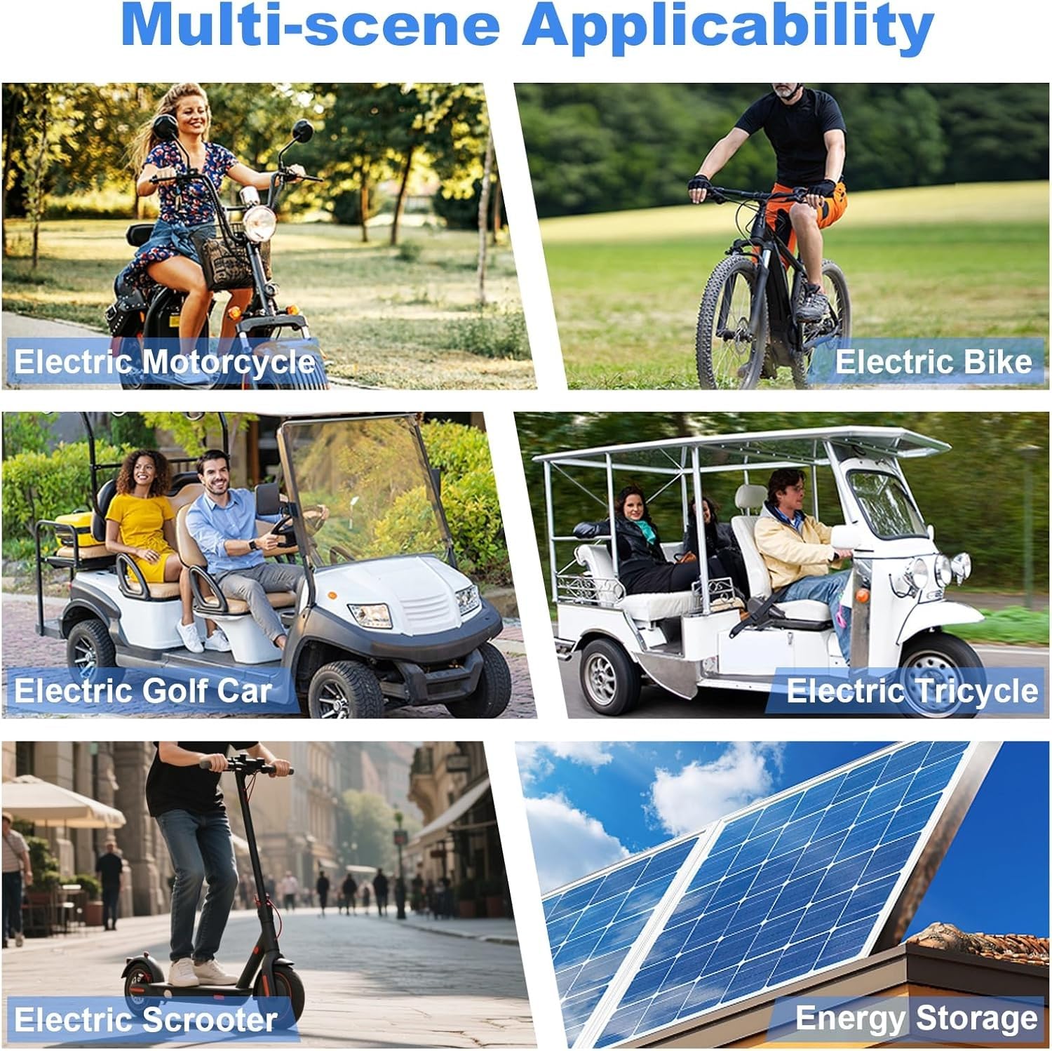 48V 60Ah E-Bike Akku Für Elektroroller 13S2P Wiederaufladbarer Ersatzakku Faltbare Roller Batterie Mit 54.6V Ladegerät Eingebauter BMS Für 200-1000W Skateboard-Motoren