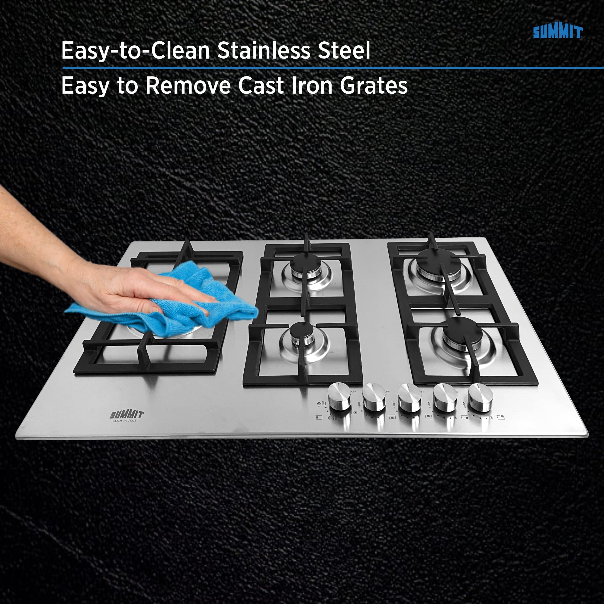 Amazon.com: Summit GCJ536SS, 34-Inch-Wide 5-Burner Gas Cooktop