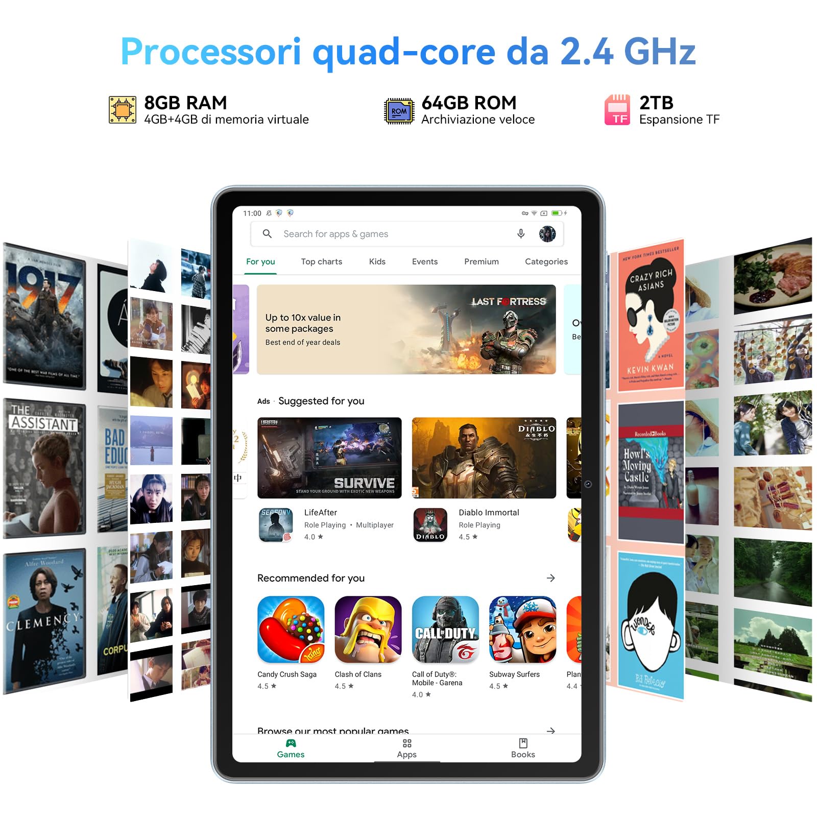 BLACKVIEW TAB 70 WIFI (10.1'' - 4/64GB - SANS CHARGEUR) SPACE GREY