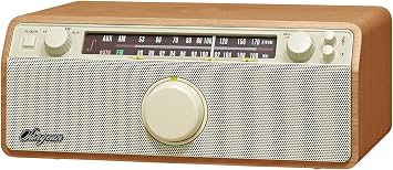 Sangean WR-12 AM/FM/Aux-in Stereo Analog Wooden Cabinet Radio Walnut