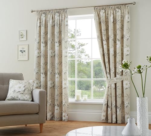 Dreams and Drapes Design - Eve - Par de Cortinas Plisadas con alzapaños (117 x 1