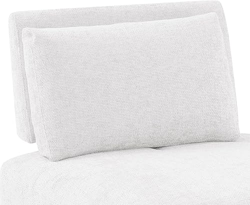 Miniatura 17 de Furniture of America Tatiana - Moderno sofá modular de felpilla de 3 plazas con respaldo ajustable para sala de estar, oficina, combinación libre,