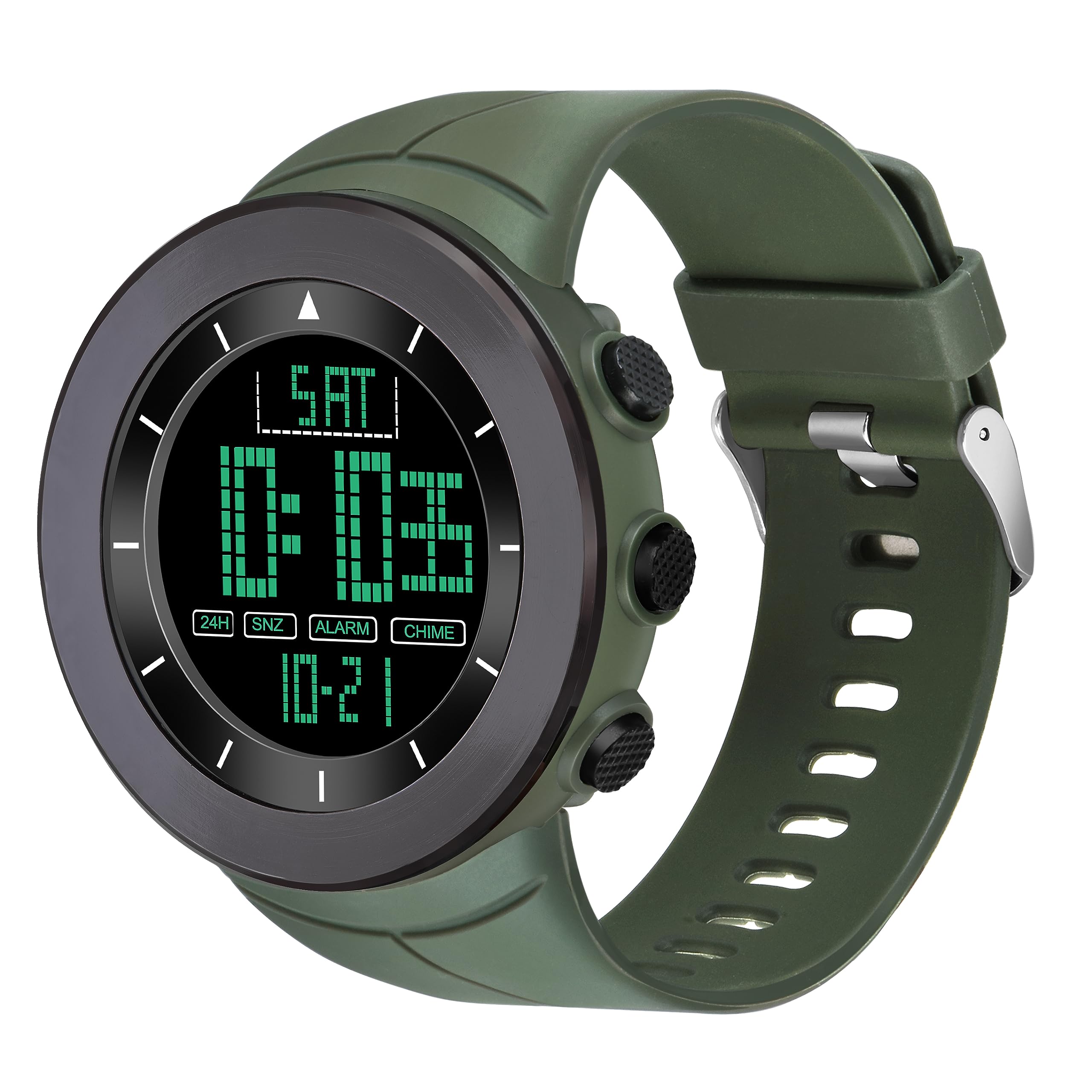 Shocknshop Rubber Latest Digital Sports Multifunctional Led Black Dial Wrist Watch For Men -Sk18 (Green), Green Band (B0CGJJ5TLN) Amazon Price History, Amazon Price Tracker