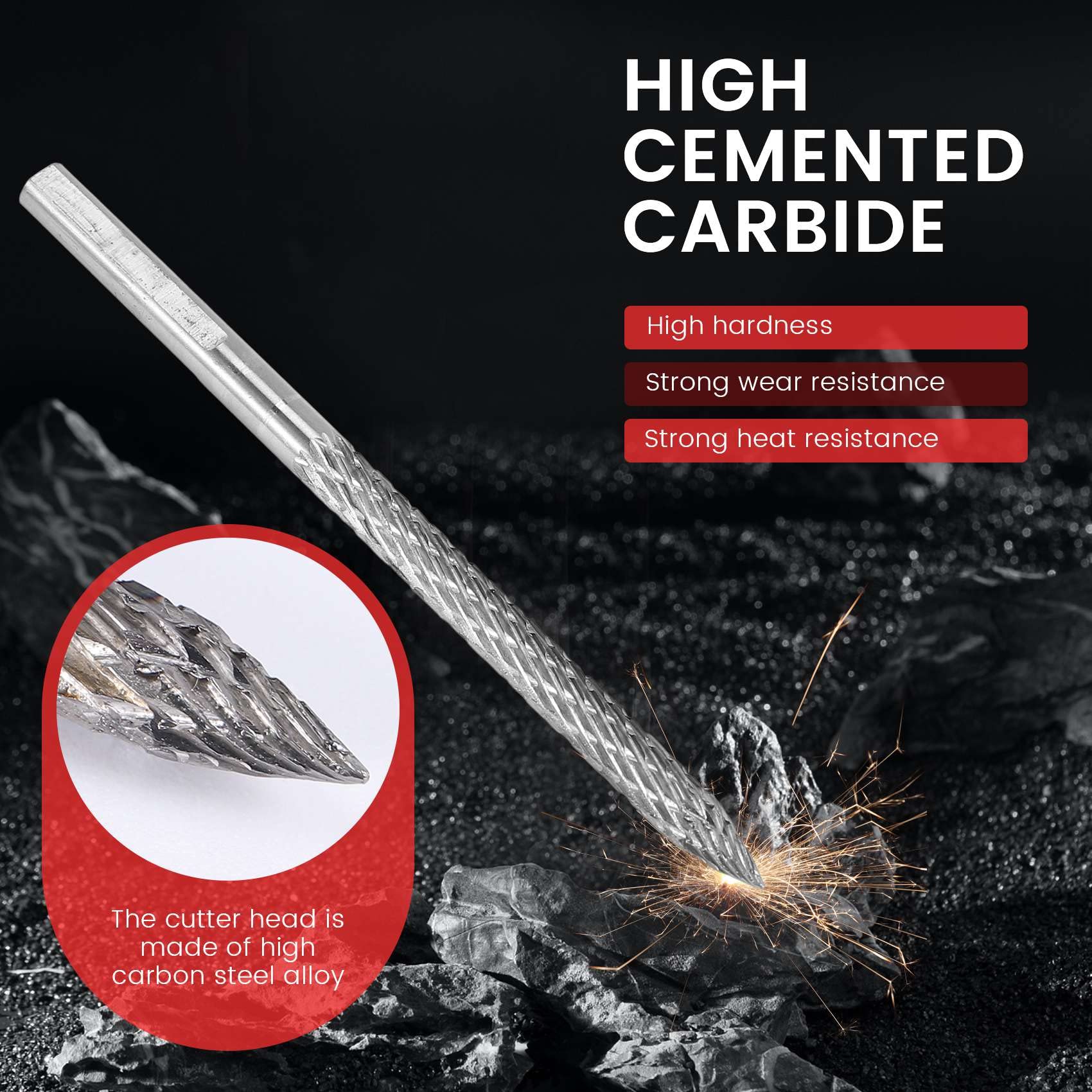 3 Frese A Dritta In Carburo Di Tungsteno - Diametro 6mm, Per Legno, CNC, Lavorazioni - Foto 5