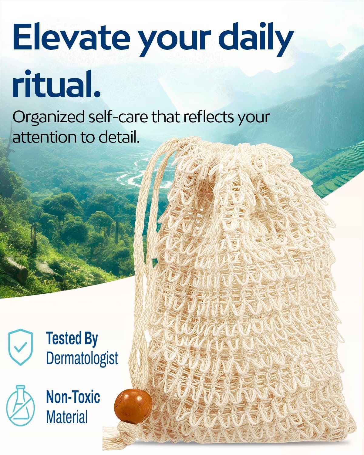 200 Pcs Soap Saver Bag Exfoliating of Natural Exfoliating Handmade Soap Pouches for Shower, Foaming & Drying, Reusable Bolsas para Jabones Artesanales (5.7x3.74 Inch)