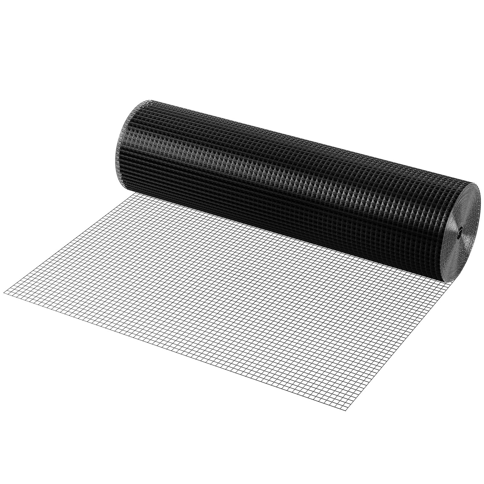 VEVOR Rouleau de grillage galvanisé 0,9x15 m grillage à poules 12,7x12,7mm Carré Galvanisé maille métallique à revêtement 1,06mm vinyle pour barrières de poulaillers enclos de volailles