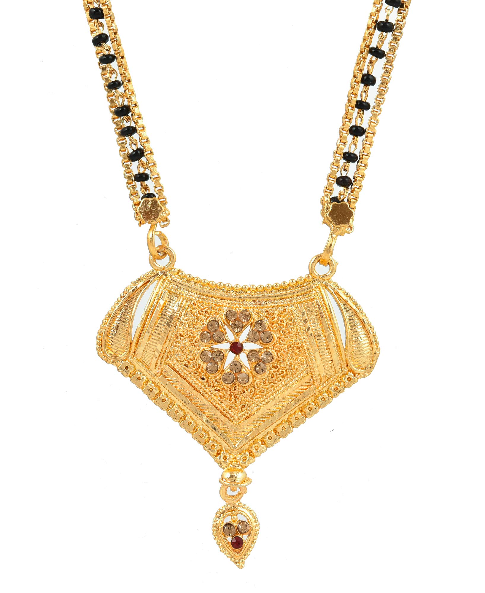 Handicraft Kottage Traditional Mangalsutra Necklace Set Jewellery For Women and Girls (B08WQ32MD3) Amazon Price History, Amazon Price Tracker