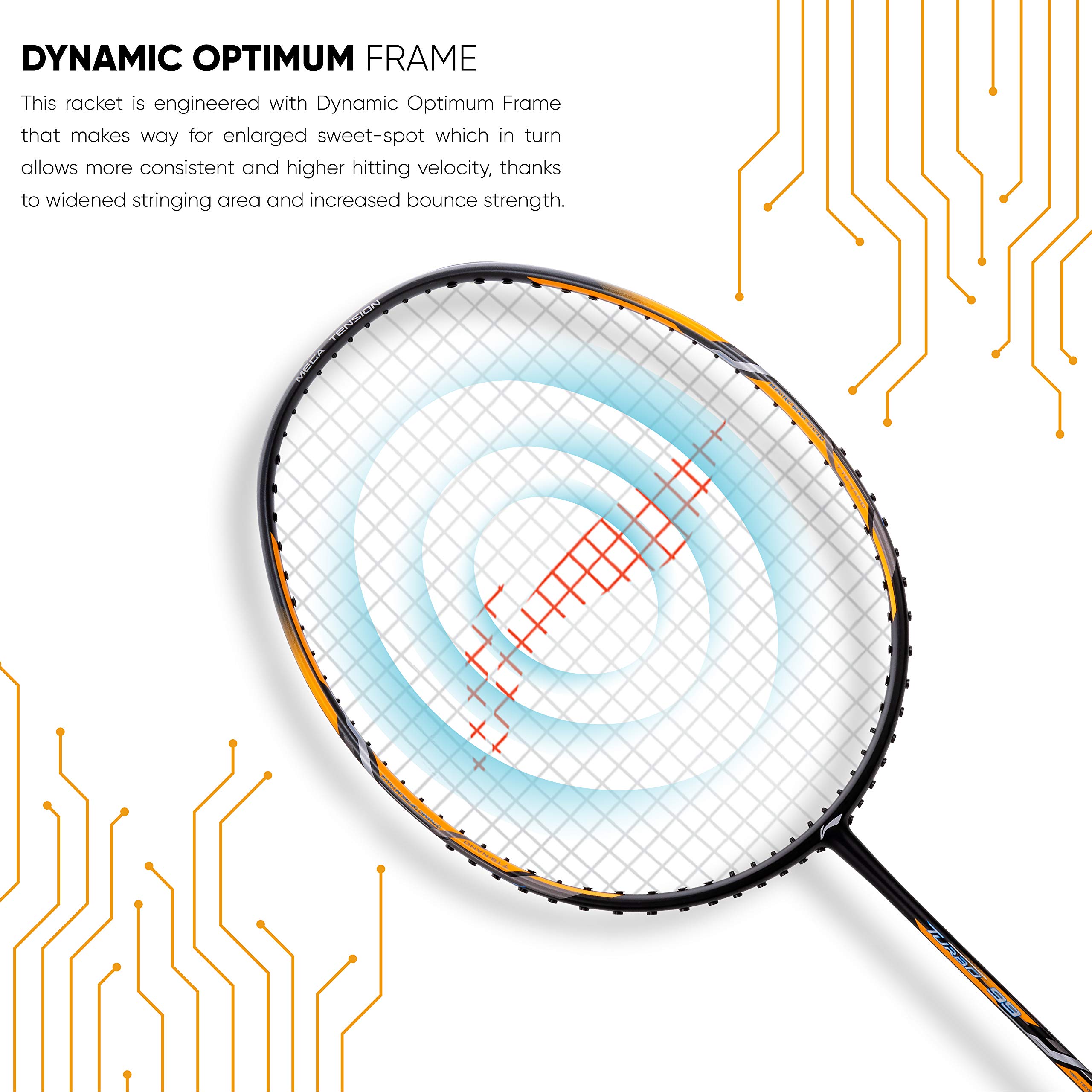 Amazon.com : Li-Ning Turbo 99 Carbon Fibre Strung Badminton Racket