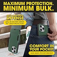 Vista 41 de OtterBox Funda para iPhone 14 Pro Max (solamente) de la serie Commuter - Negro, delgada y resistente, apta para bolsillo, con protección de puerto