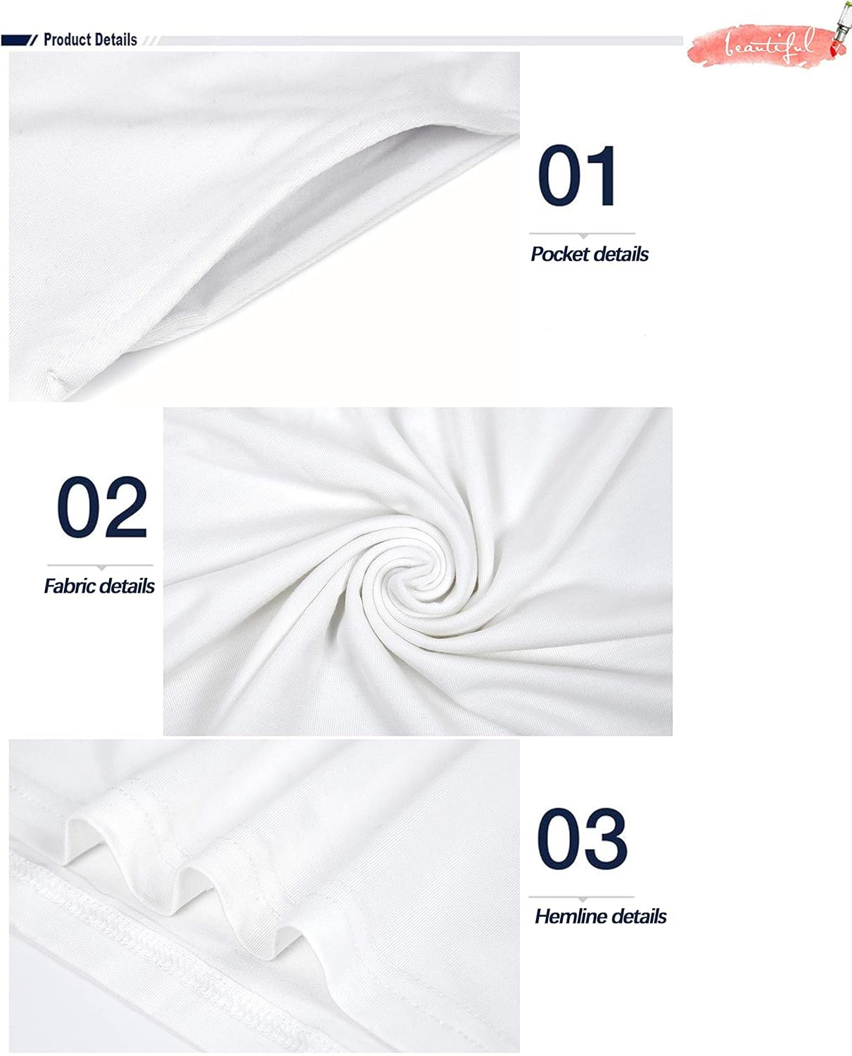 MISFAY Women's Summer Spaghetti Strap Casual Swing Tank Beach Cover Up Dress with Pockets - Image 4